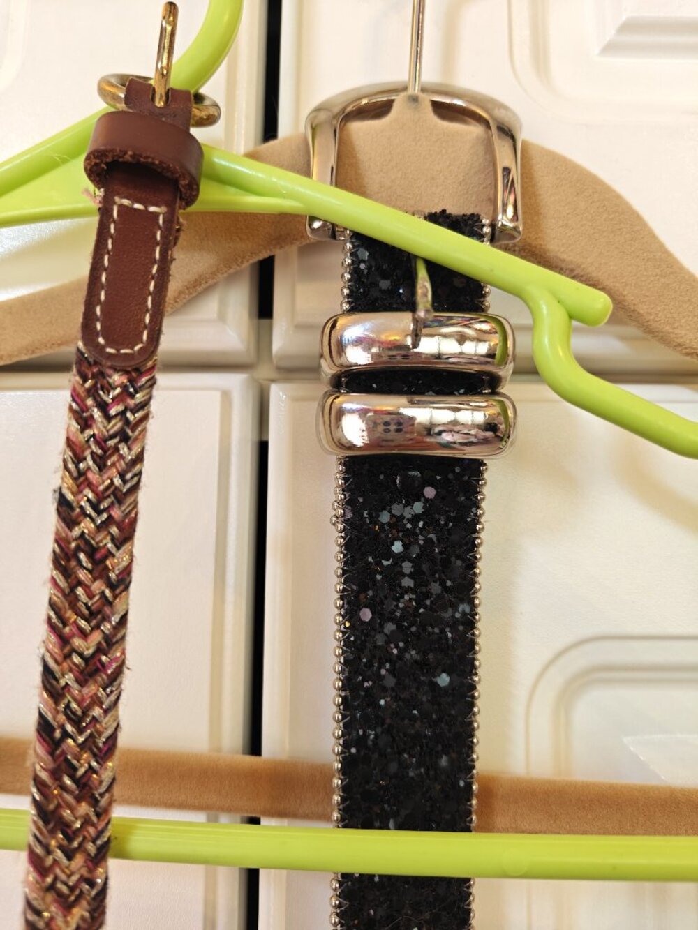 Bundle of 2 Women's Belts, Size Large